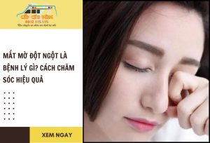 mắt mờ đột ngột