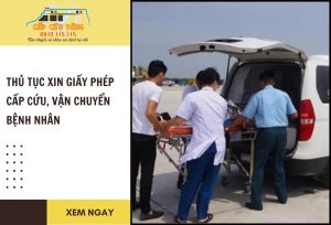 thủ tục xin giấy phép cấp cứu